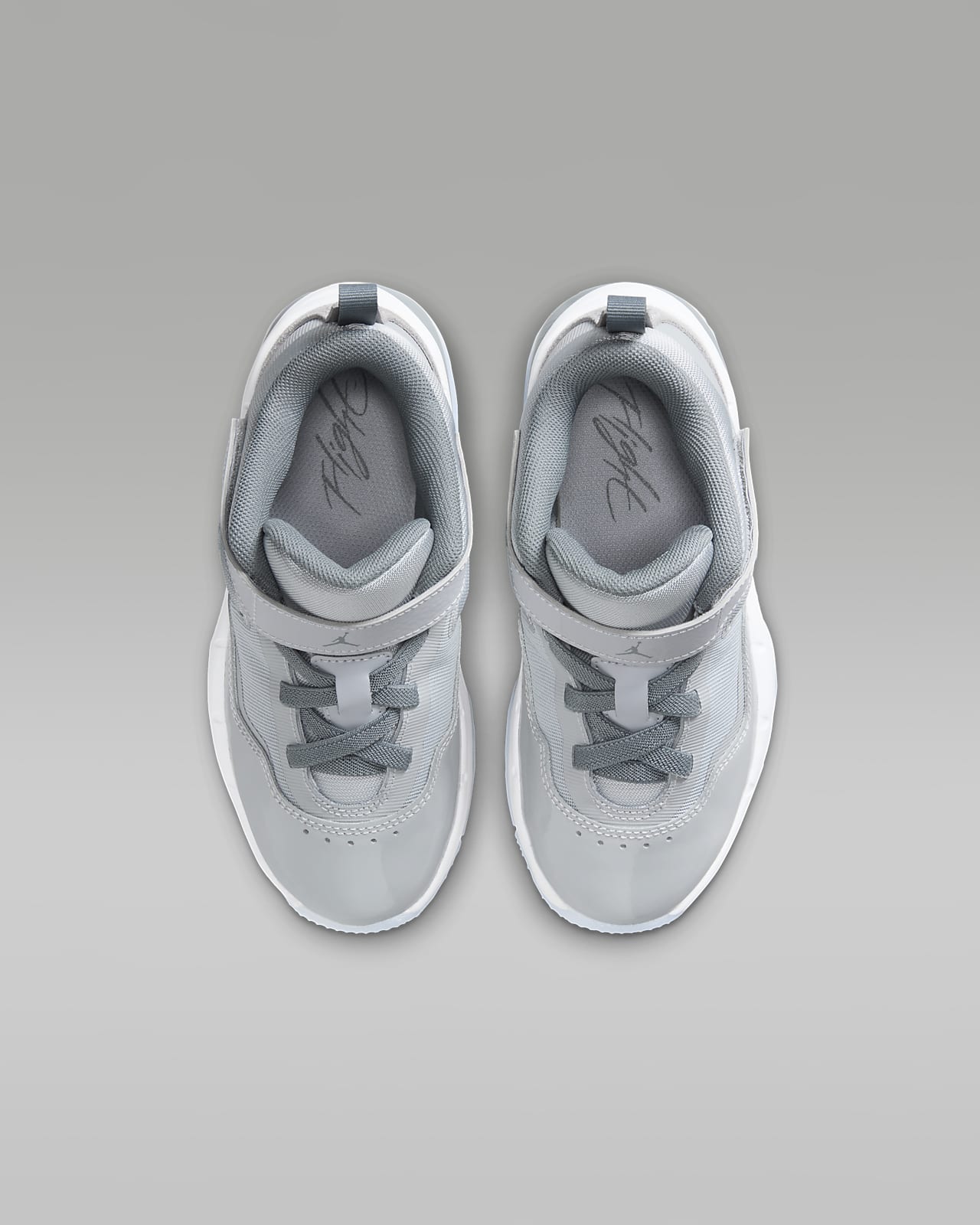Grey jordans for toddlers hot sale