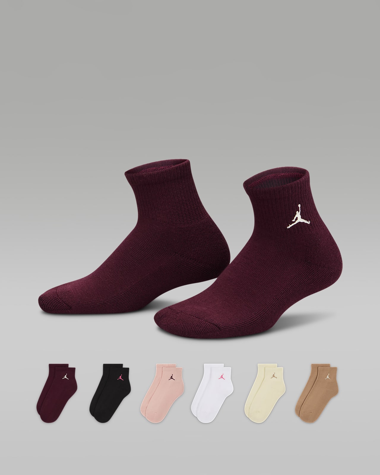 Nike Everyday Essentials Big Kids' Ankle Socks (6 Pairs).