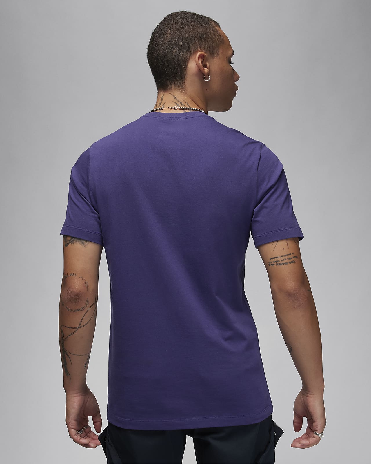 Mens purple jordan shirt top