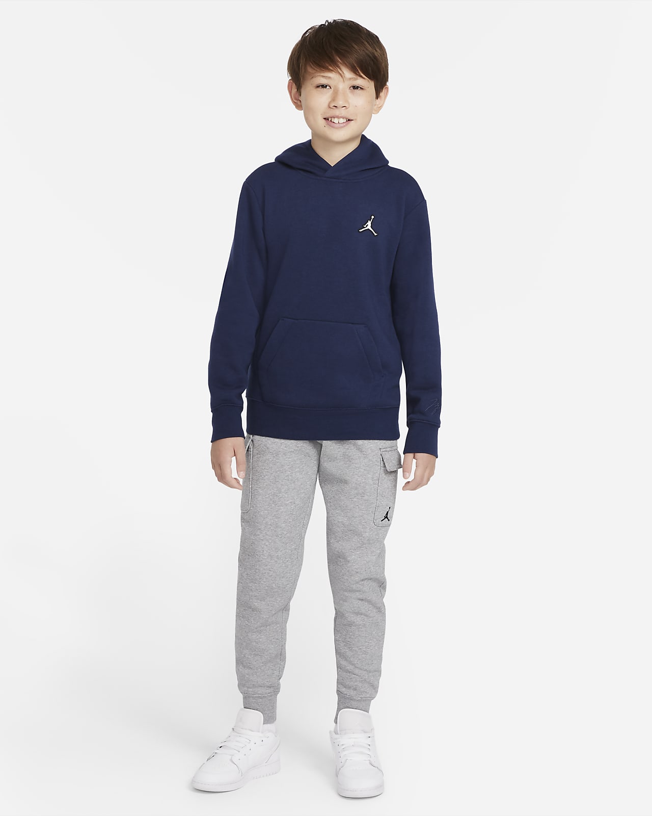 Navy blue best sale jordan hoodie