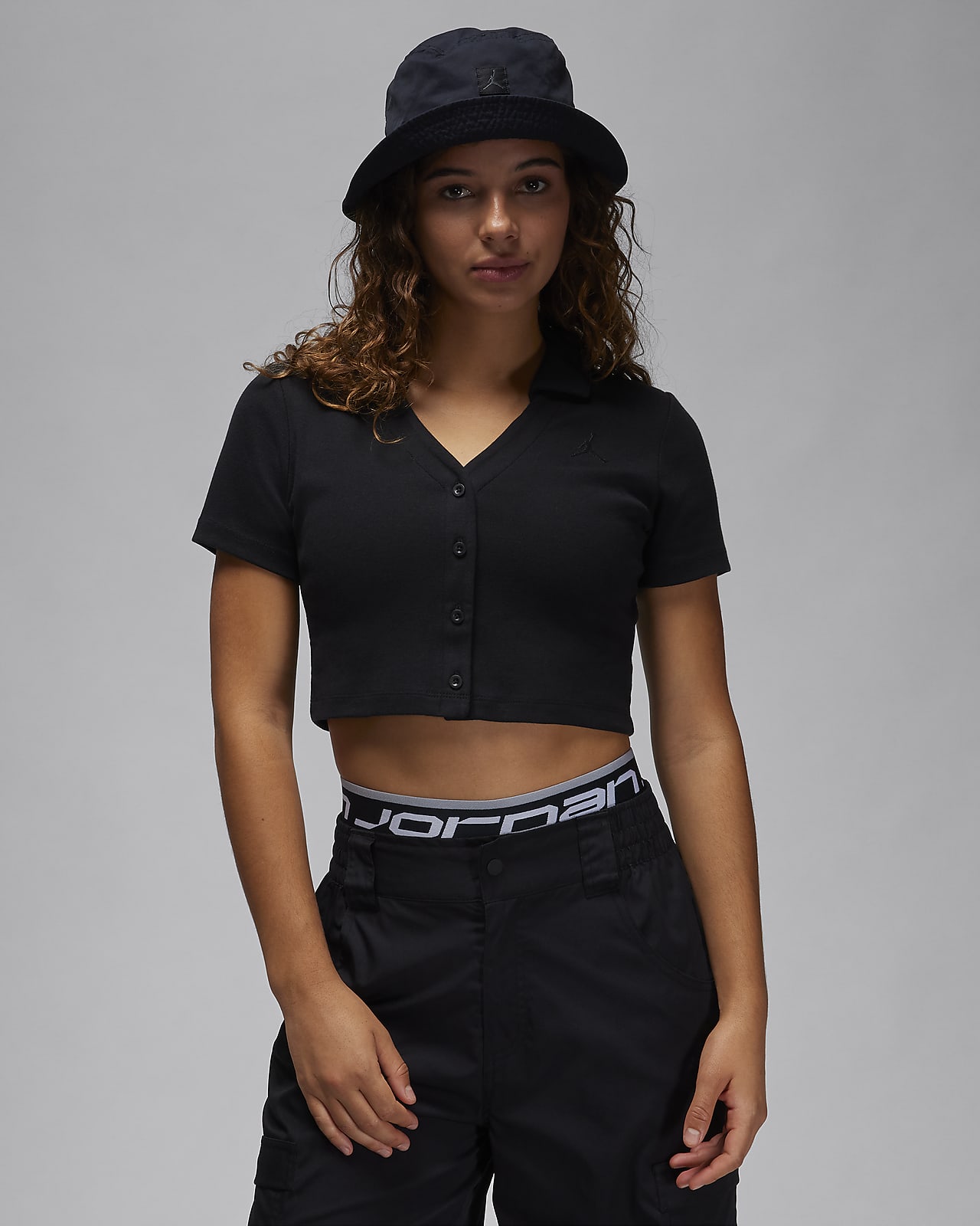 Haut en maille manches courtes Jordan pour femme