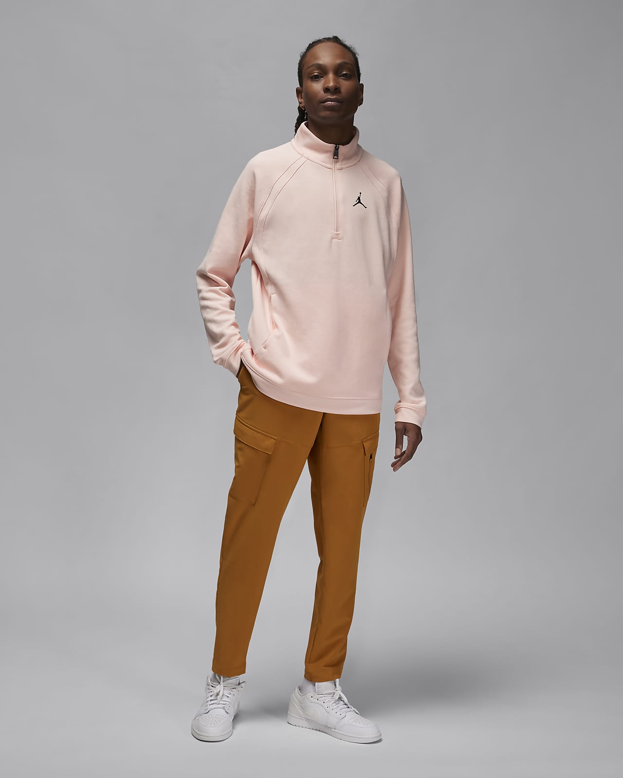 Half zip sports top discount