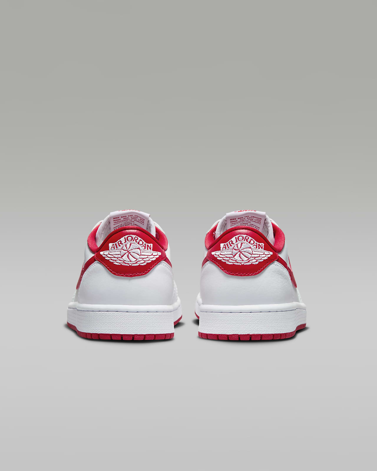 Chaussure Air Jordan 1 Low OG White Red pour homme