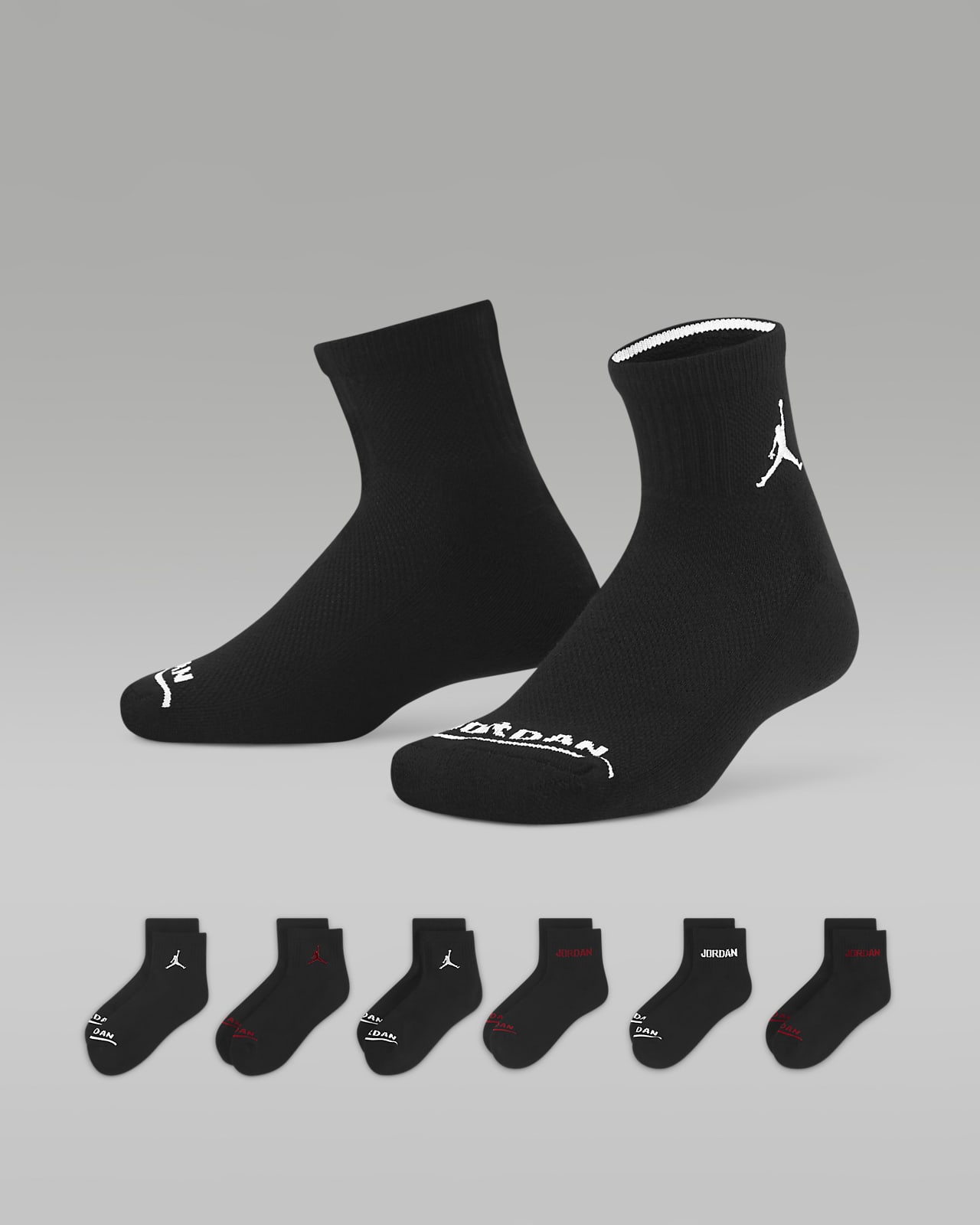 Jordan Legend Big Kids' Ankle Socks (6 Pairs)