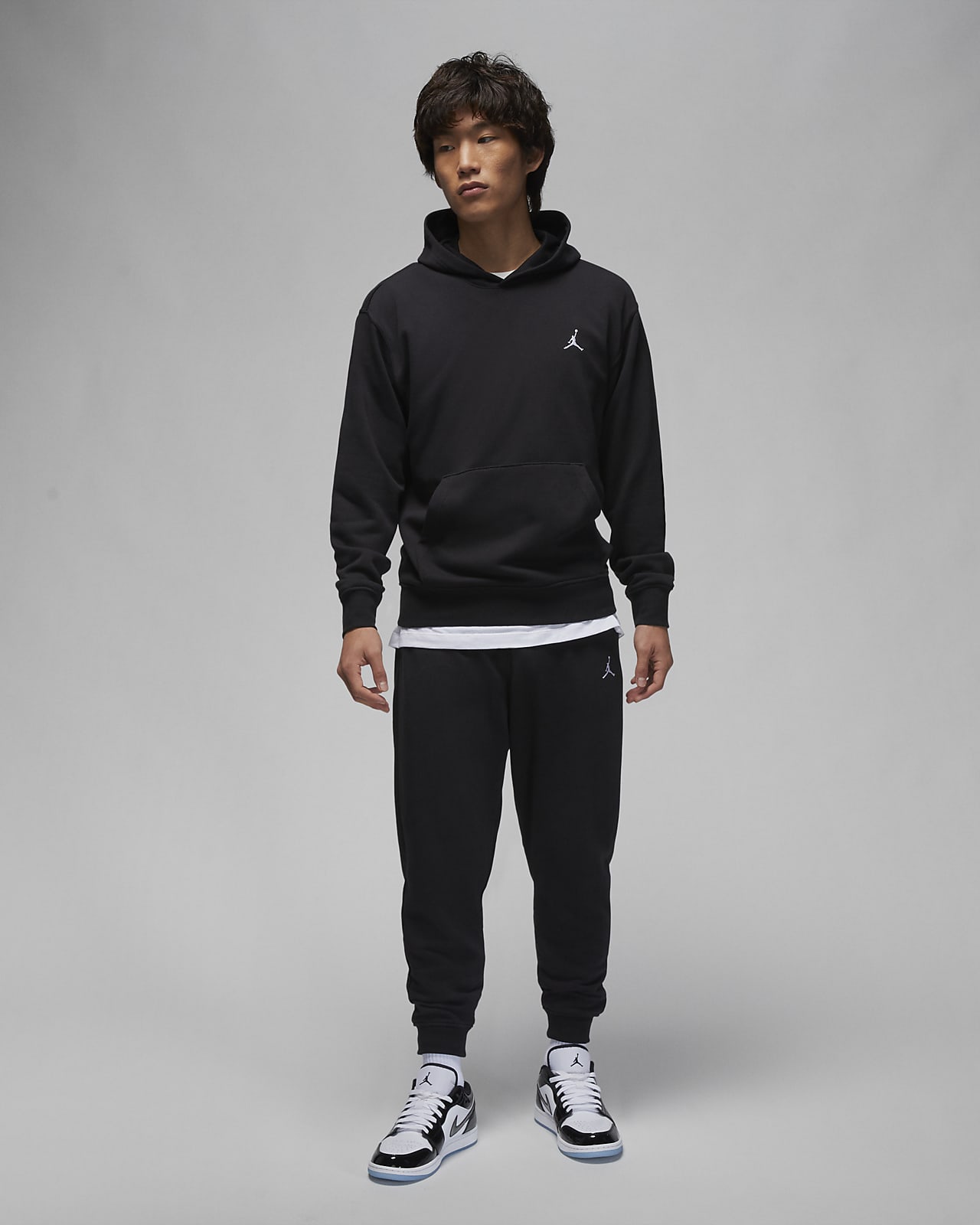Jordan Essentials Men's Loopback Fleece Pullover Hoodie. Nike ID