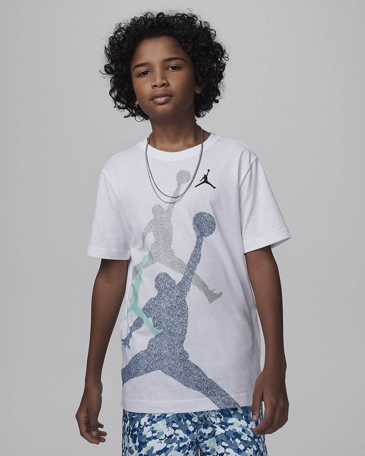 Jordan Big Kids' Gradient Stacked Jumpman T-Shirt