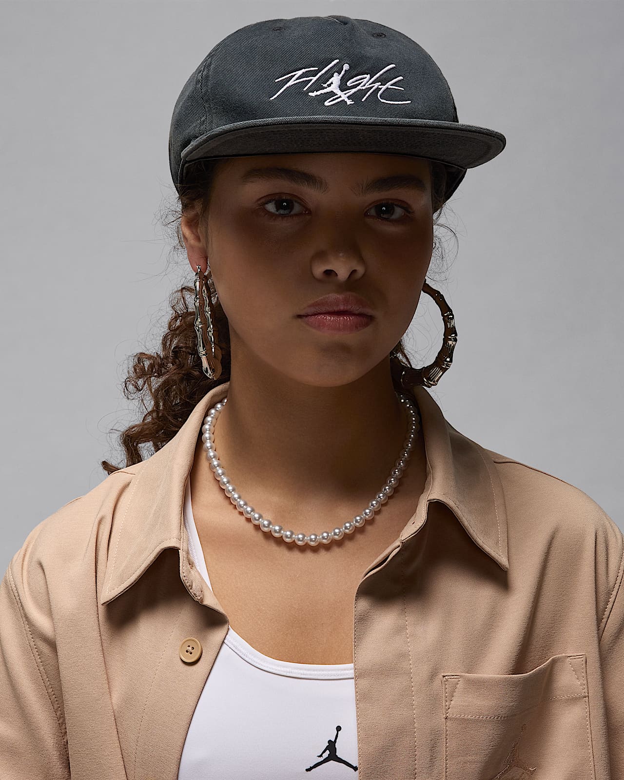 Jordan Flight Pro Unstructured 5-Panel Cap. Nike LU