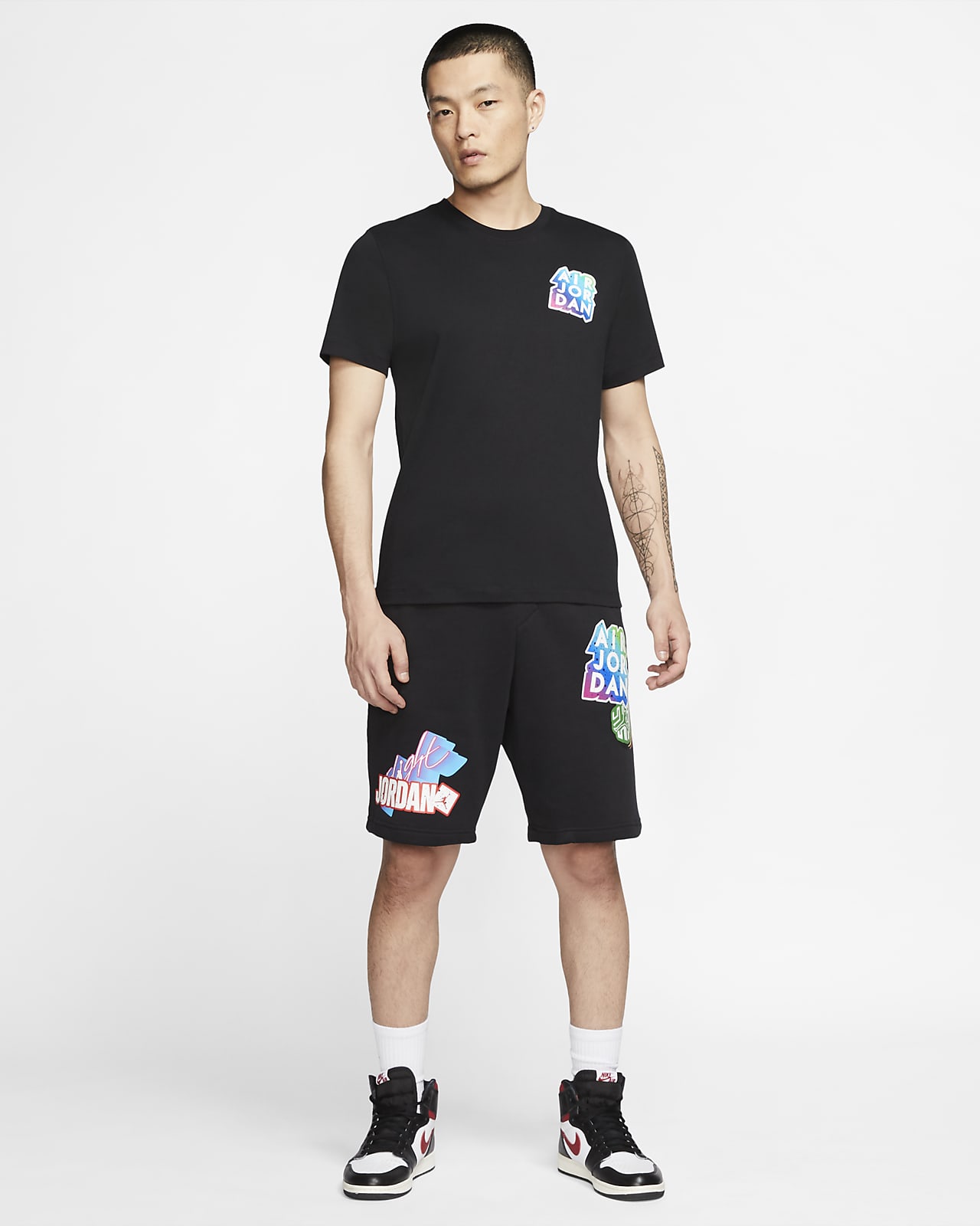 Air jordan brand sticker tee shop