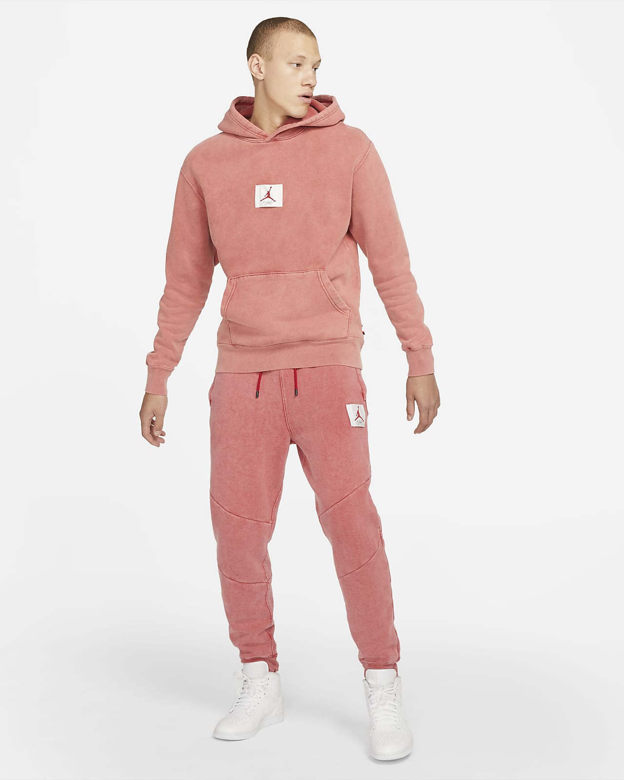 Felpa pullover con cappuccio e grafica Jordan Flight Fleece Uomo