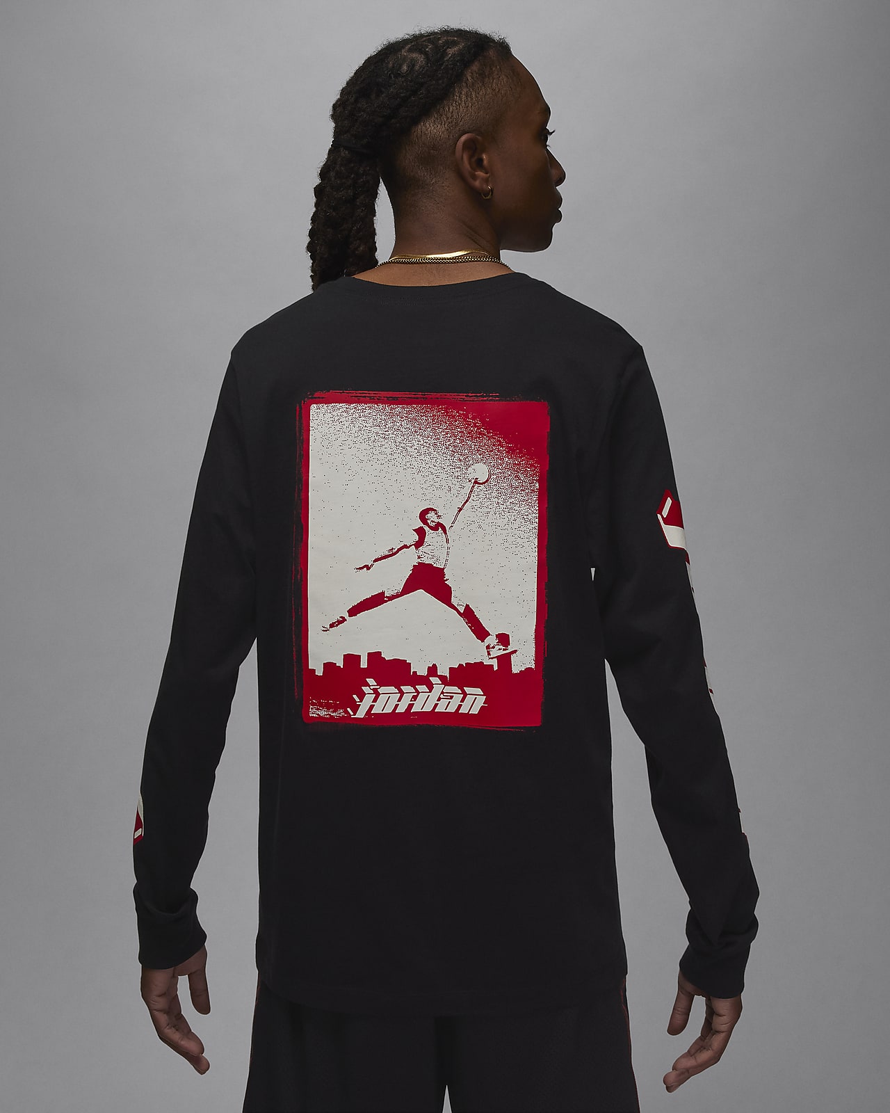 T shirt discount manche longue jordan