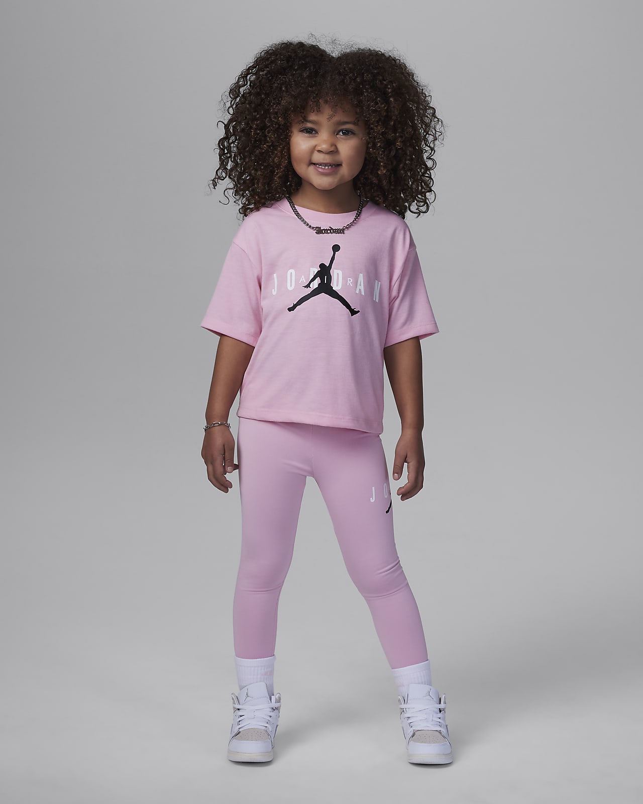 Conjunto de leggings sustentáveis Jordan para criança