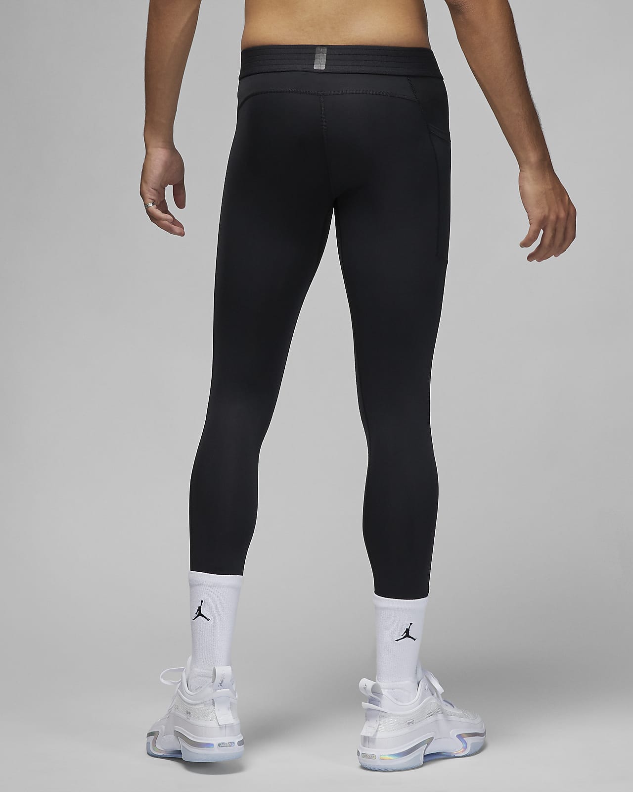 Nike NBA Player Mens Basketball 3/4 Compression Pants Tights Black