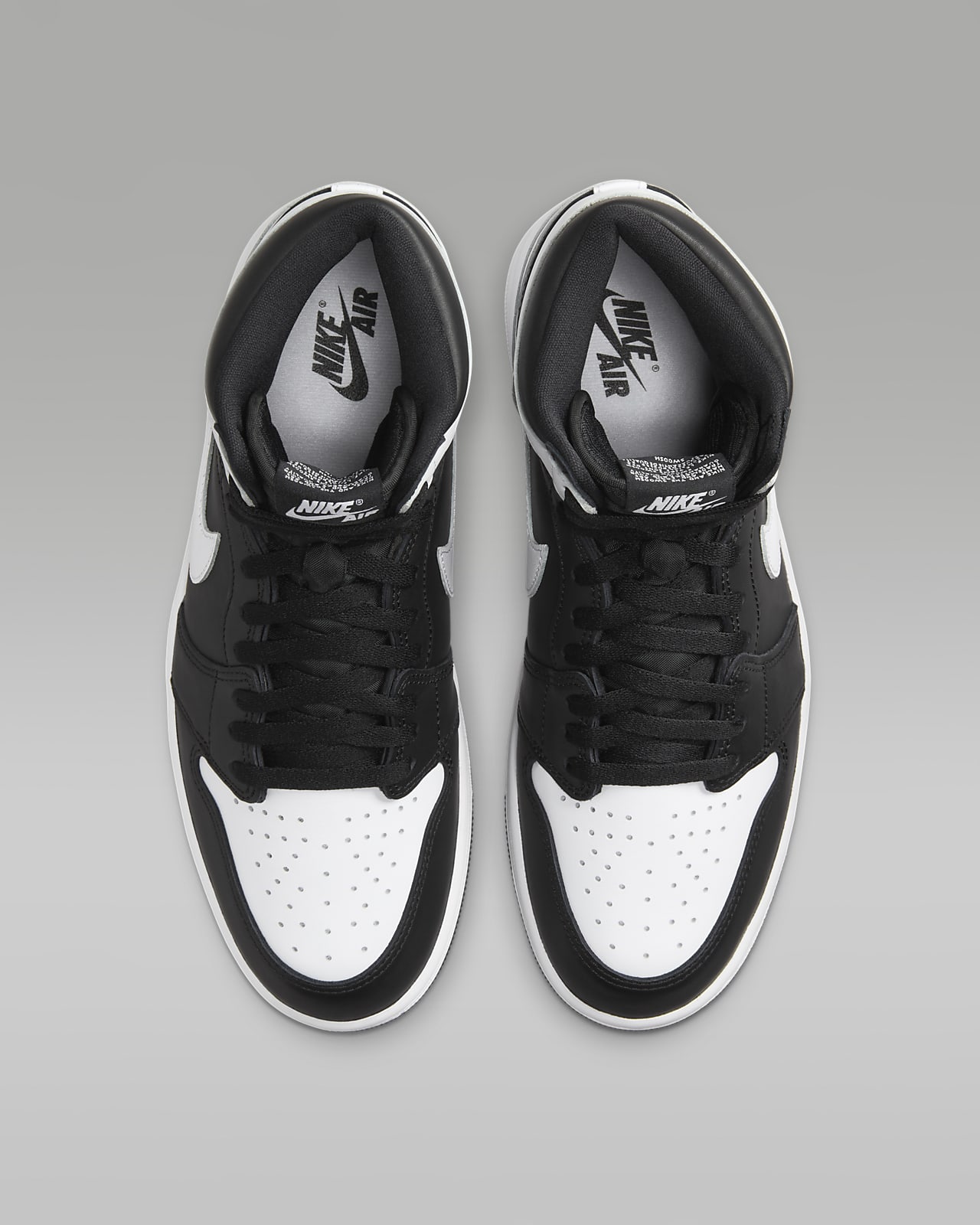 Air Jordan 1 Retro High OG 'Black & White' Men's Shoes. Nike ID