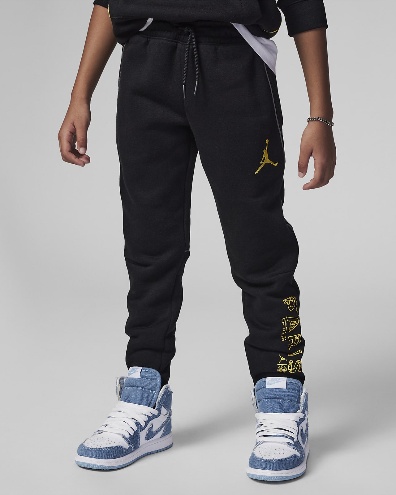 Calças Jordan Paris Saint Germain Fleece Pants para criança. Nike PT