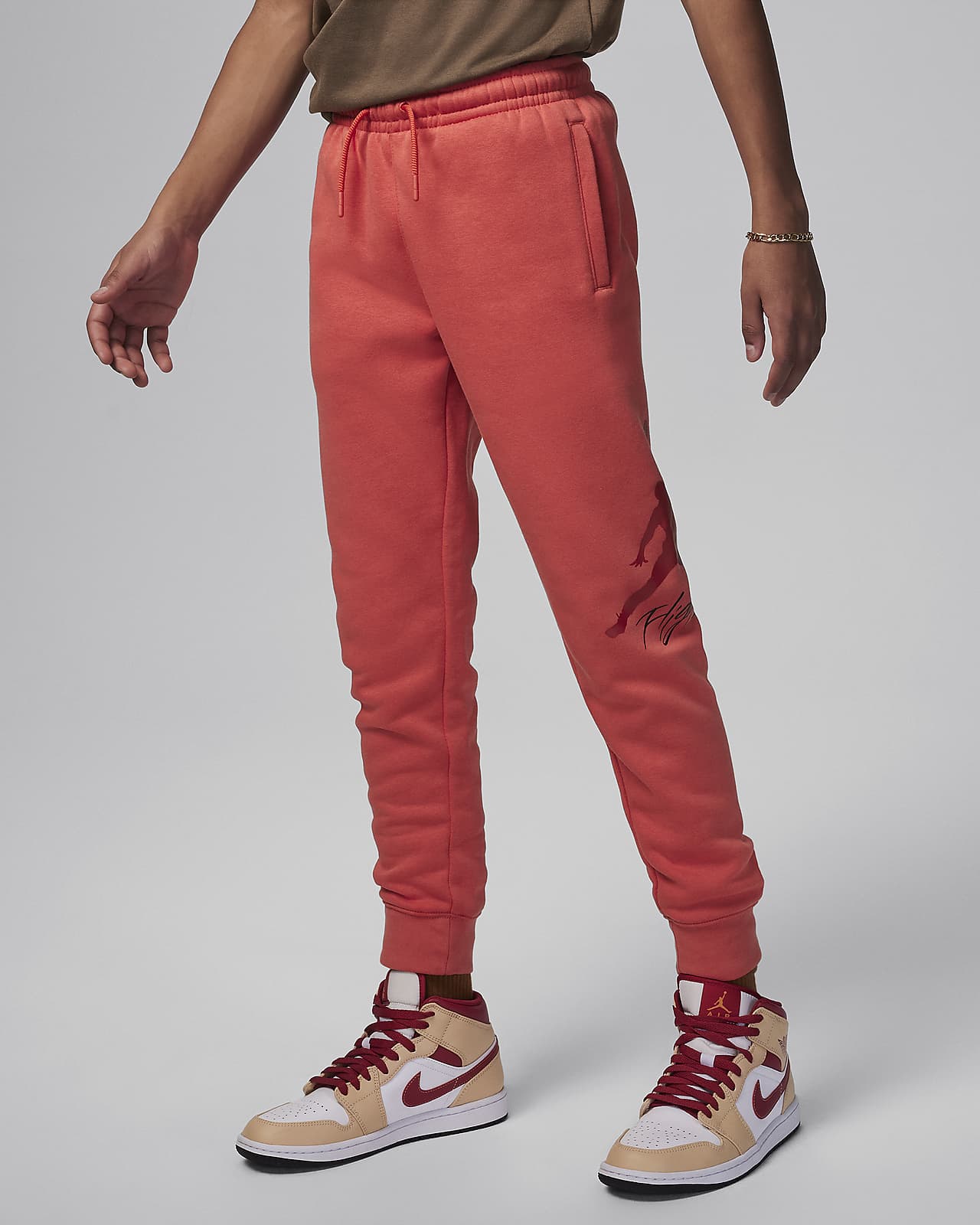 Pants para niños talla grande Jordan MJ Baseline Fleece Pants