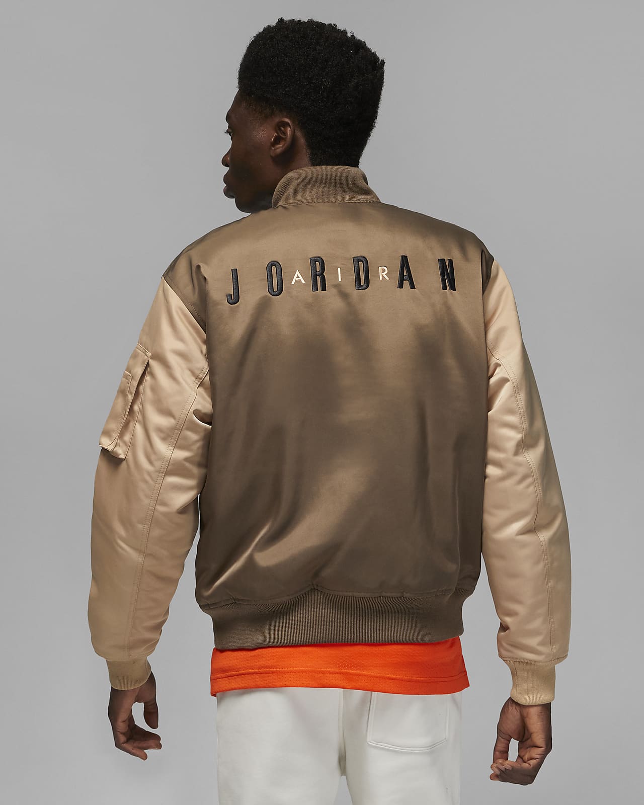 Air jordan leather deals jacket