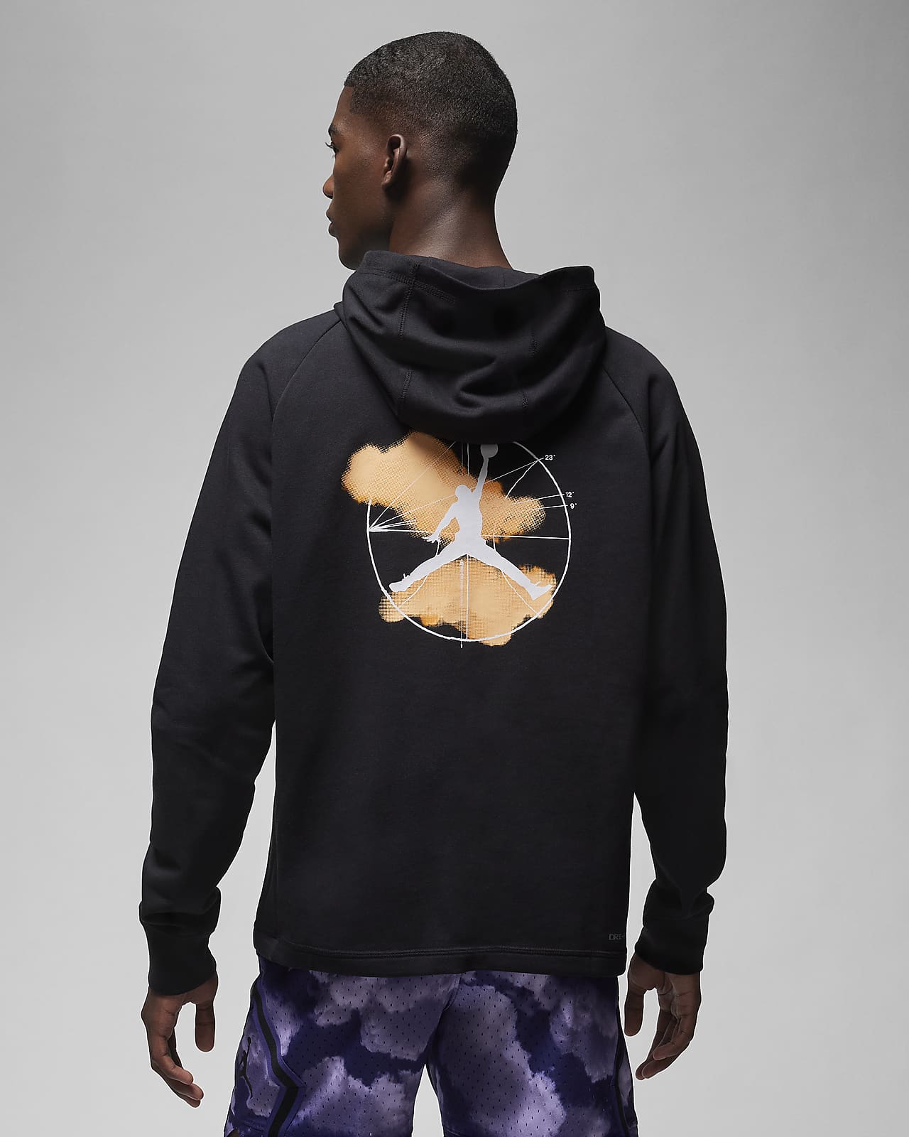 Felpa pullover in fleece con cappuccio e grafica Jordan Dri-FIT Sport – Uomo