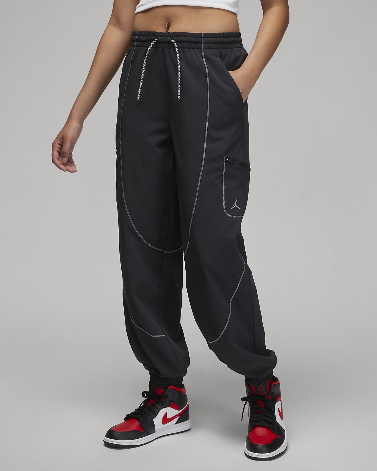 Nike Jordan Brooklyn Fleece Pants In Black, | Lyst UK