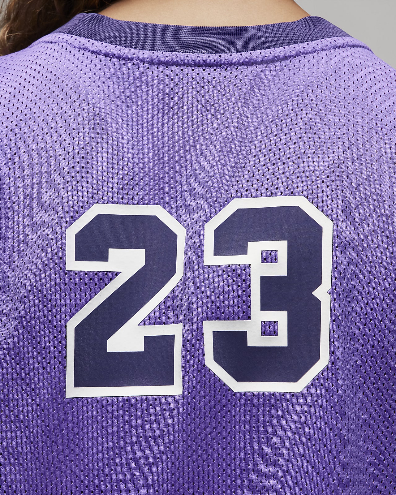 Jordan 23 jersey tank top in action grape purple