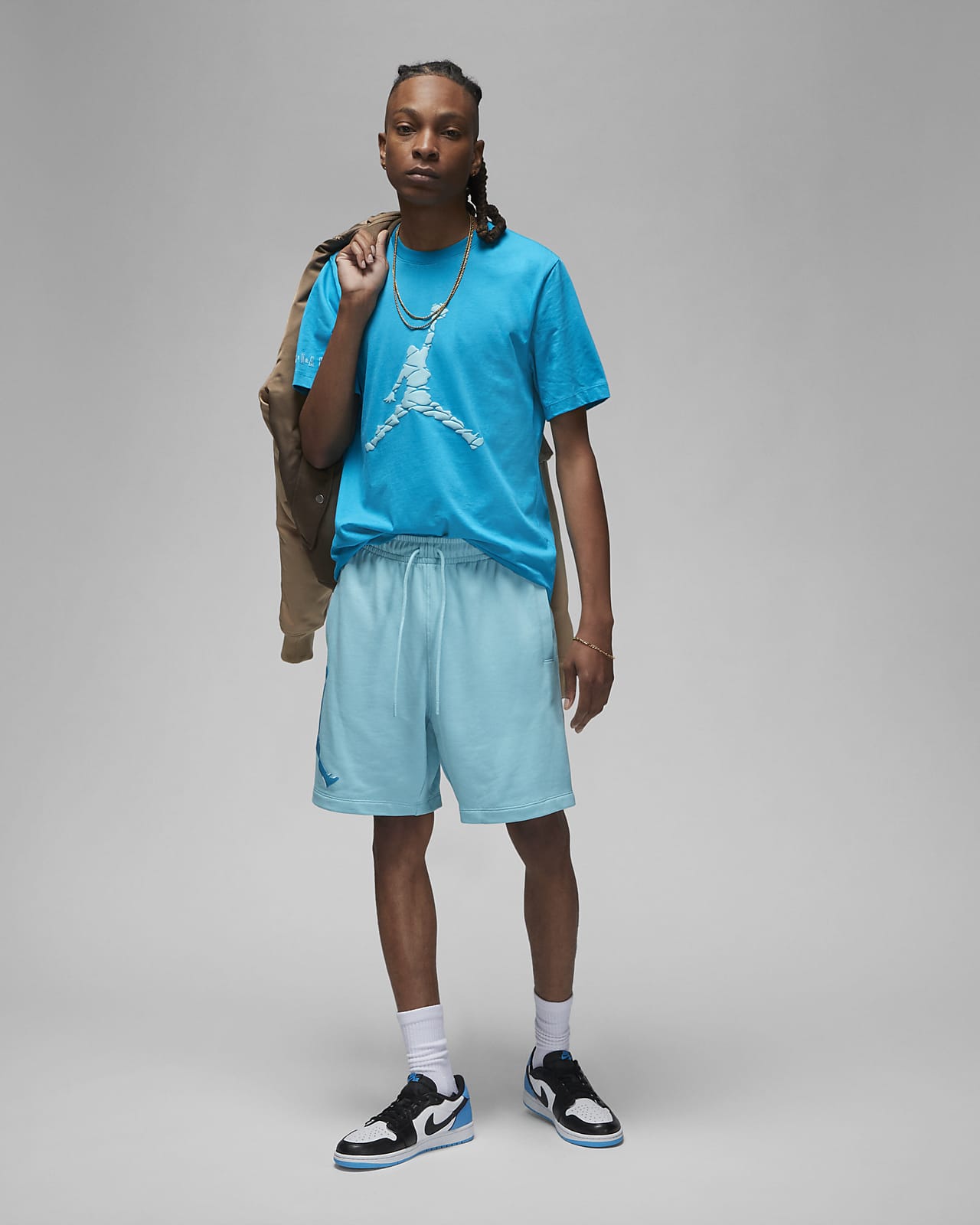 Jordan unc new arrivals fleece shorts