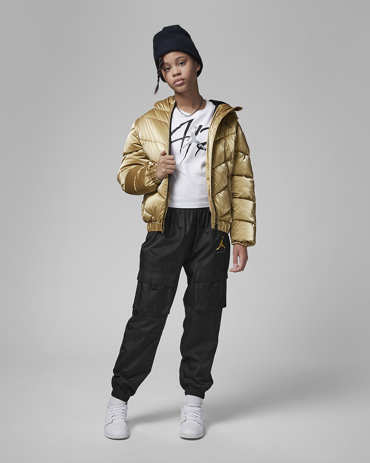 Jordan jacke gold clearance