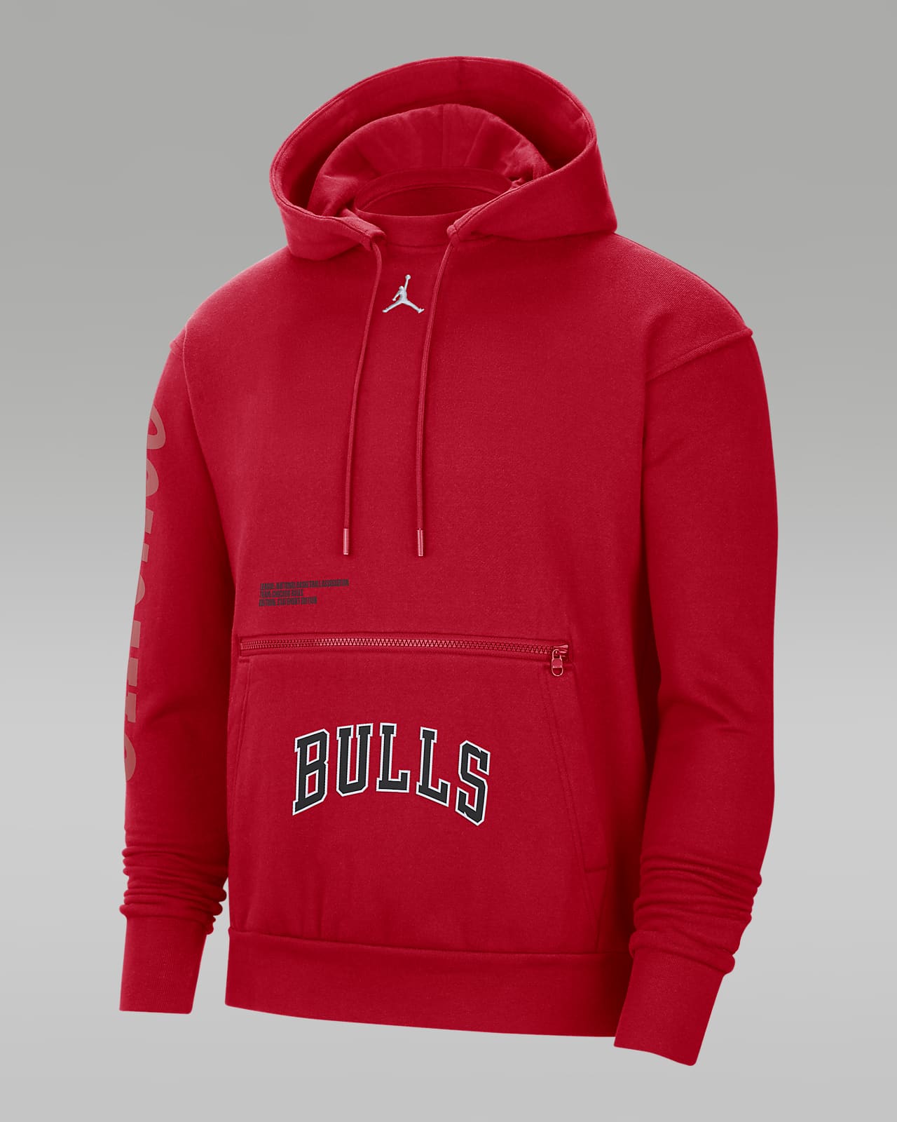 Chicago Bulls Courtside Statement Edition Dessuadora amb caputxa de teixit Fleece Jordan NBA Fleece - Home