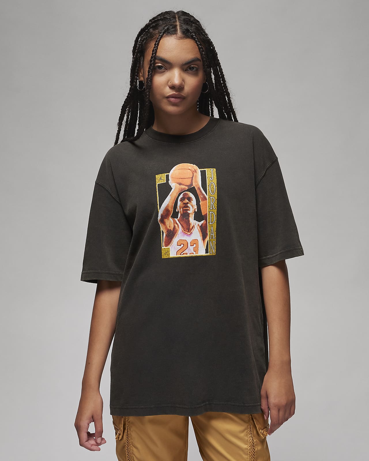 Damski T-shirt oversize z grafiką Jordan