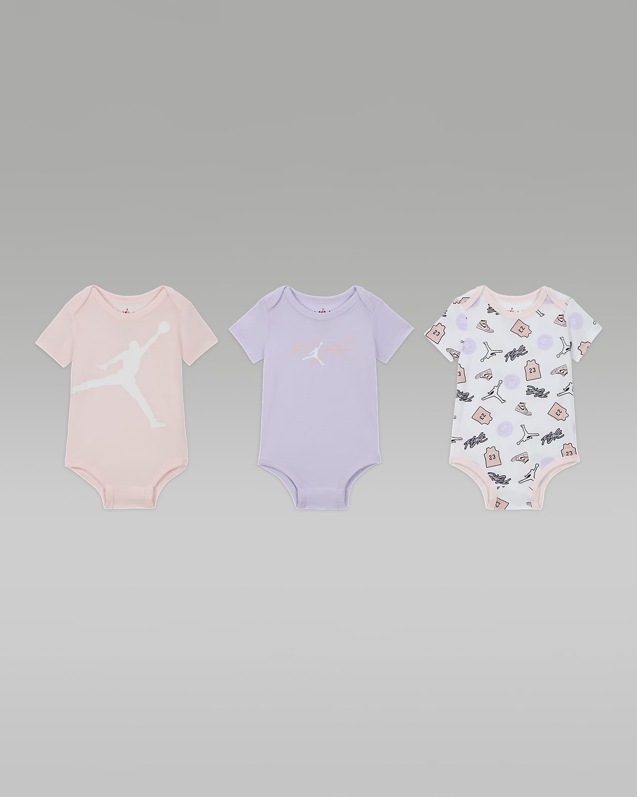 Baby Patch Bodysuits. Flight Jordan Printed (0-9M)