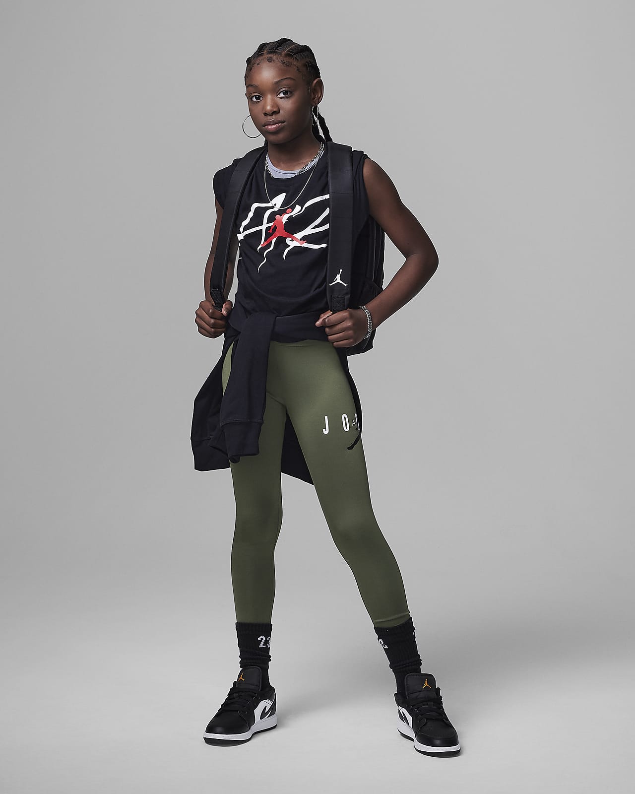 Jordan Older Kids' Jumpman Sustainable Leggings. Nike PT