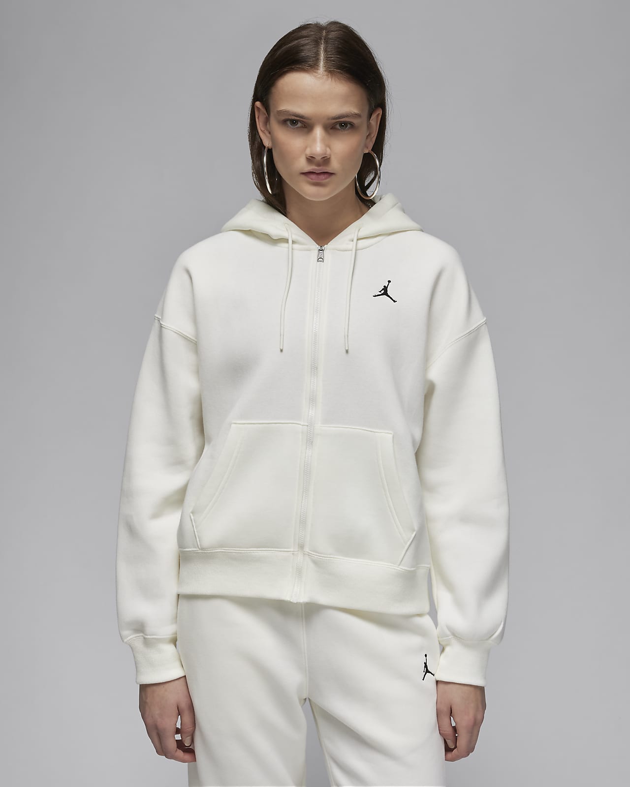 Sweat à capuche en tissu Fleece à zip Jordan Brooklyn pour femme. Nike FR