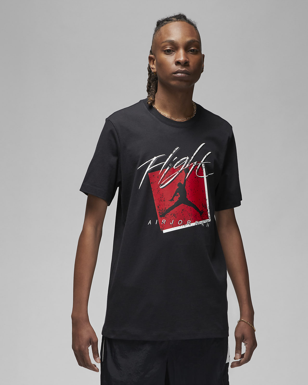 Jordan Men's Graphic T-Shirt, Large, Black