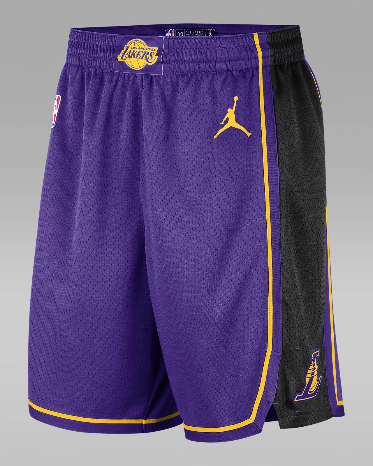 Los Angeles Lakers Statement Edition Jordan Dri-FIT NBA Swingman-basketballshorts til mænd