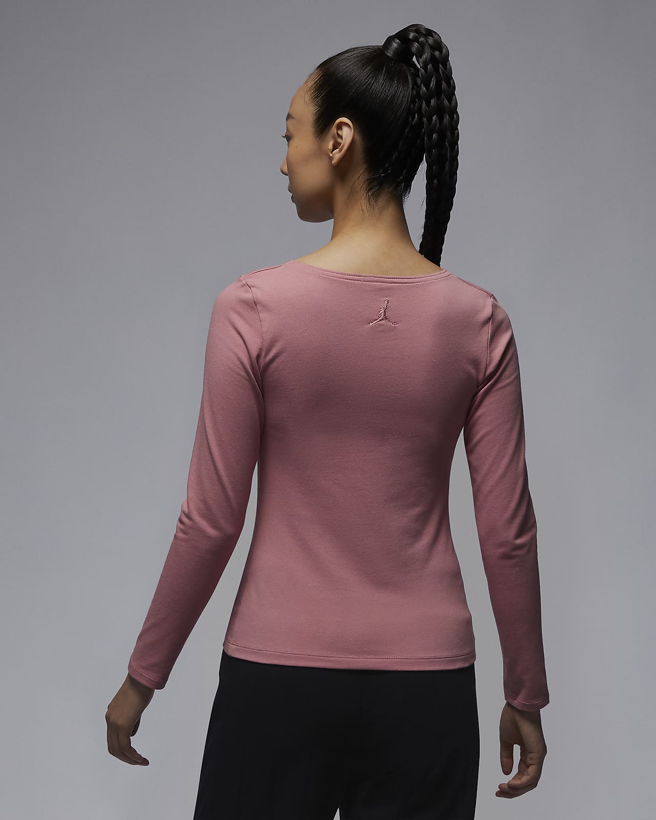 Red nike long new arrivals sleeve women's