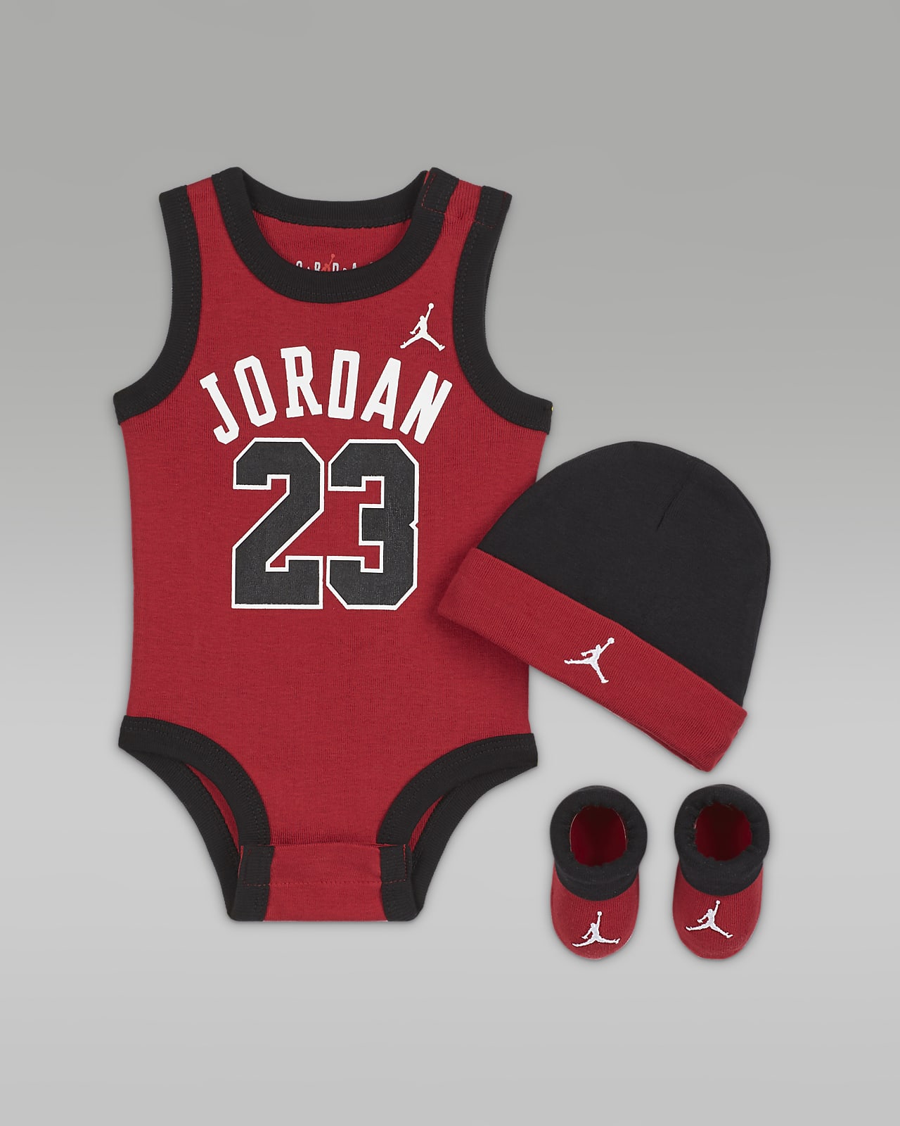 Conjunto de body Jumpman Jersey de tela de punto de 5 piezas para bebé (0 a 9 meses) Jordan