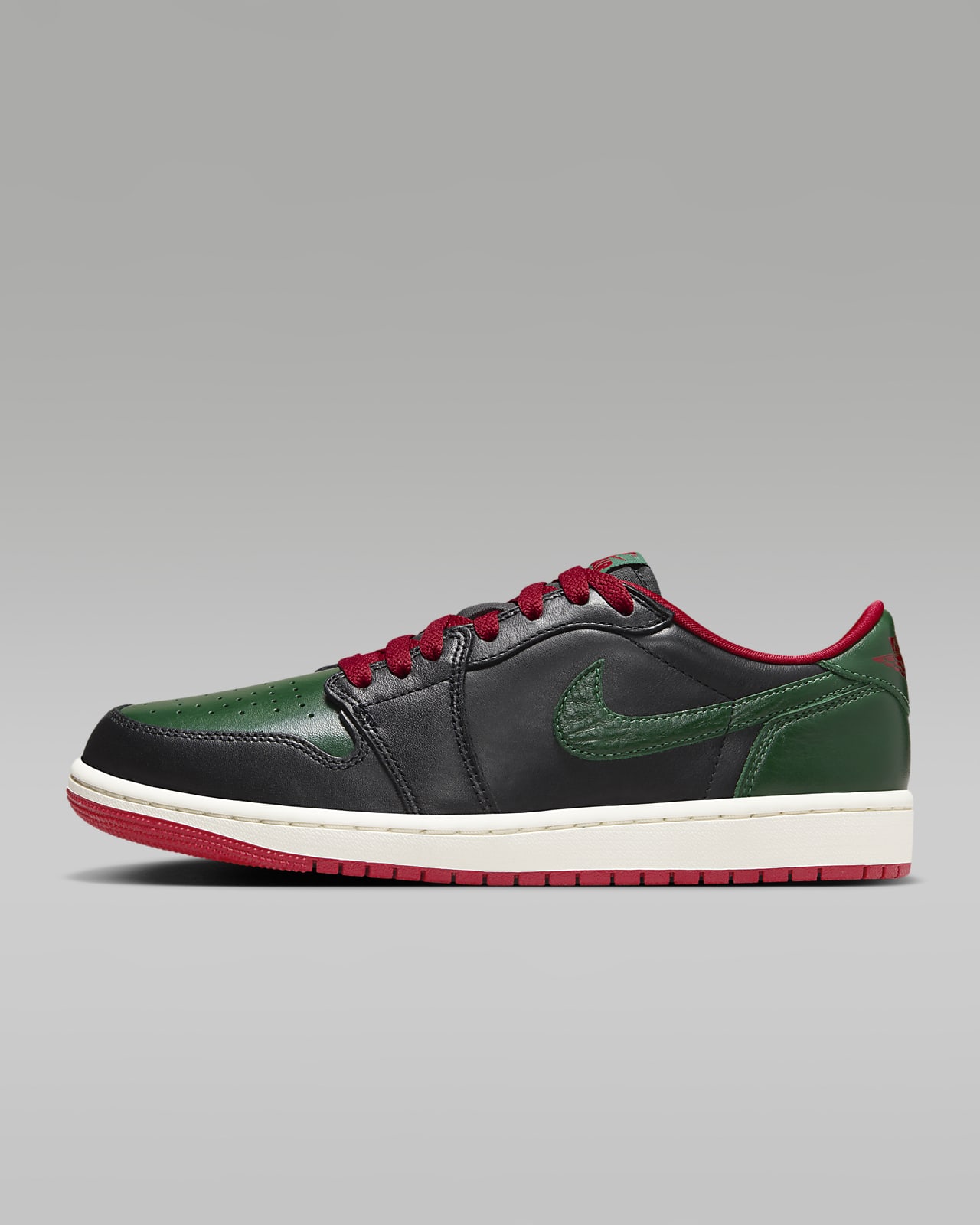 Air Jordan 1 Low OG 'Black/Gorge Green' Women's Shoes