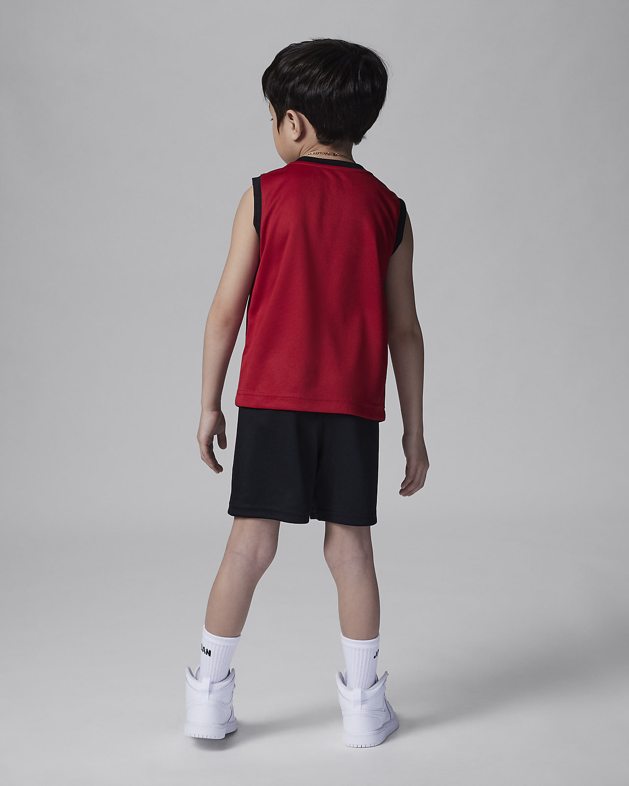 Jordan Nike Little Boys' Tank Top and Short Set (Red Print/Black Shorts, 6)  : : Clothing, Shoes & Accessories
