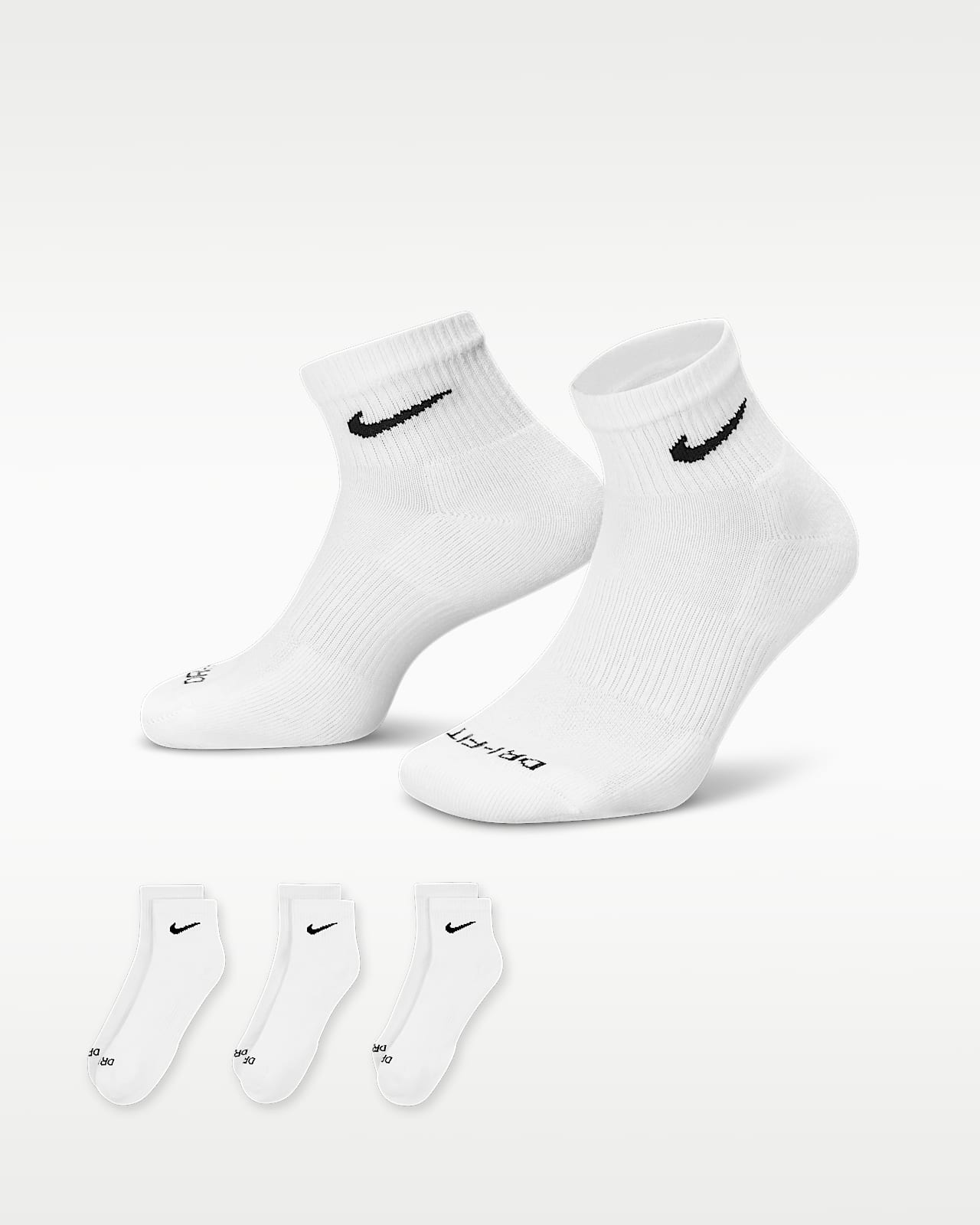 Nike Everyday Plus Cushioned Training Ankle Socks (3 Pairs)
