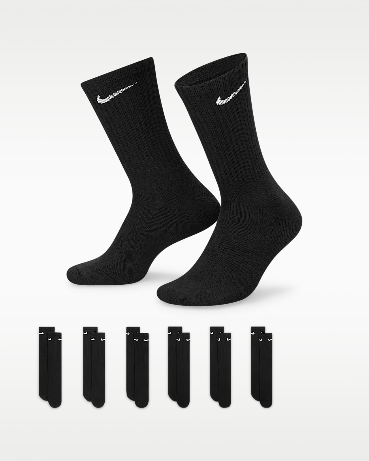 Nike Everyday Cushioned Training Crew Socks (6 Pairs)