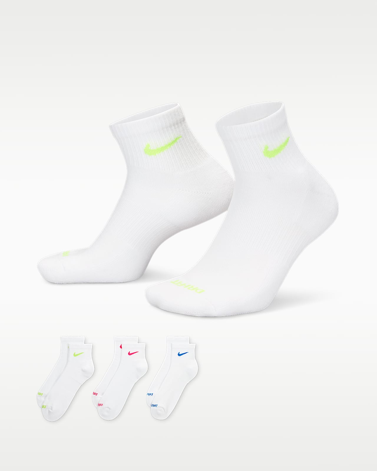 Nike Everyday Plus Cushioned Training Ankle Socks (3 Pairs)