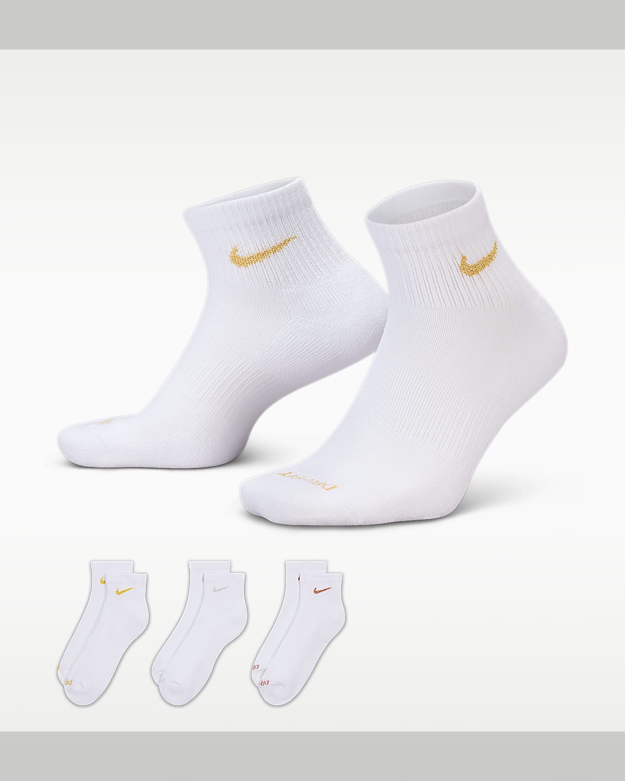 Nike Everyday Plus Cushioned Training Ankle Socks (3 Pairs)