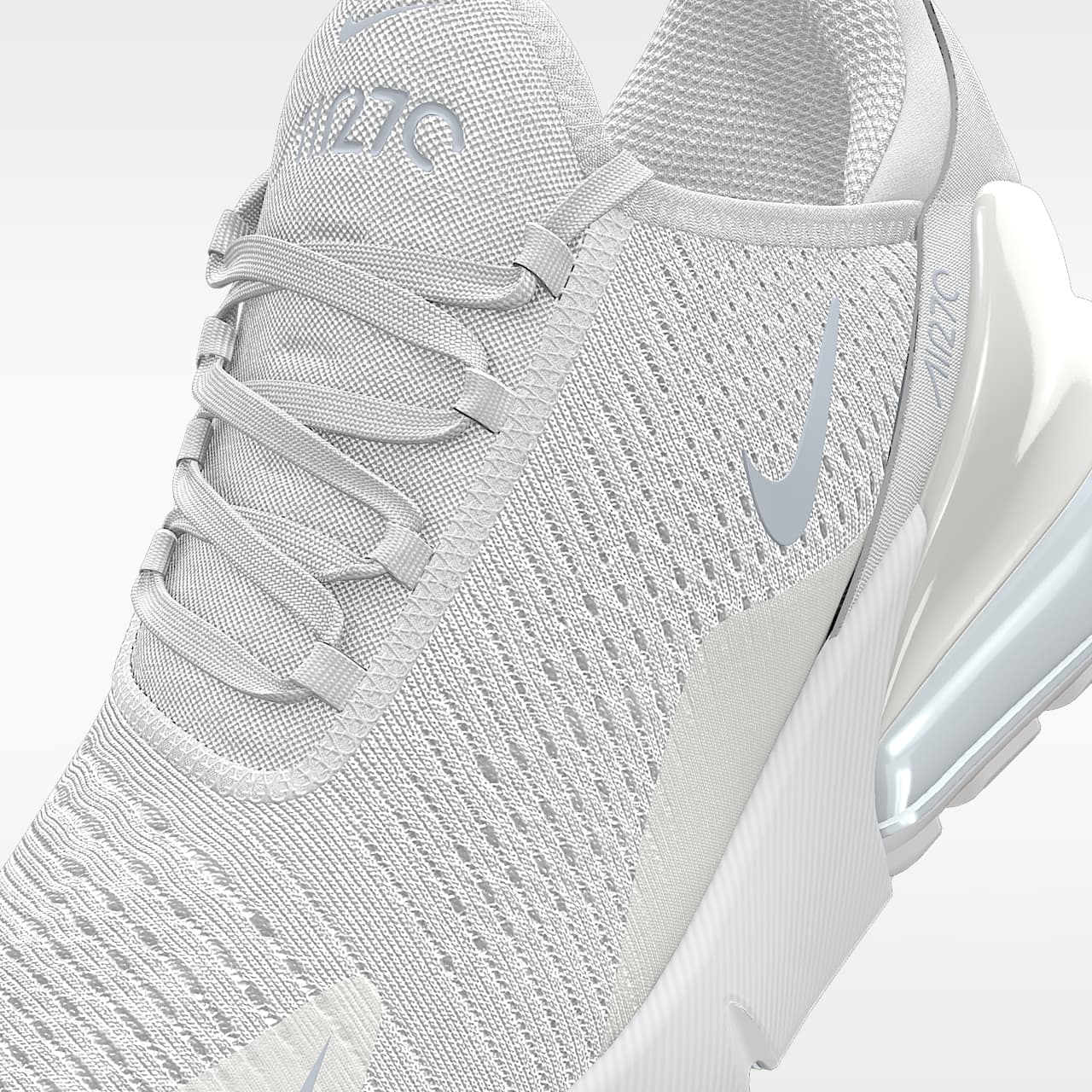 nike air max 270 white and gray
