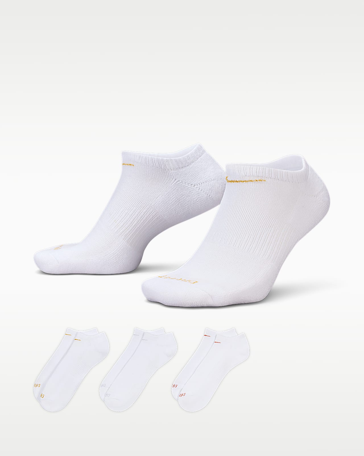 Nike Everyday Plus Cushion Training No-Show Socks (3 Pairs)