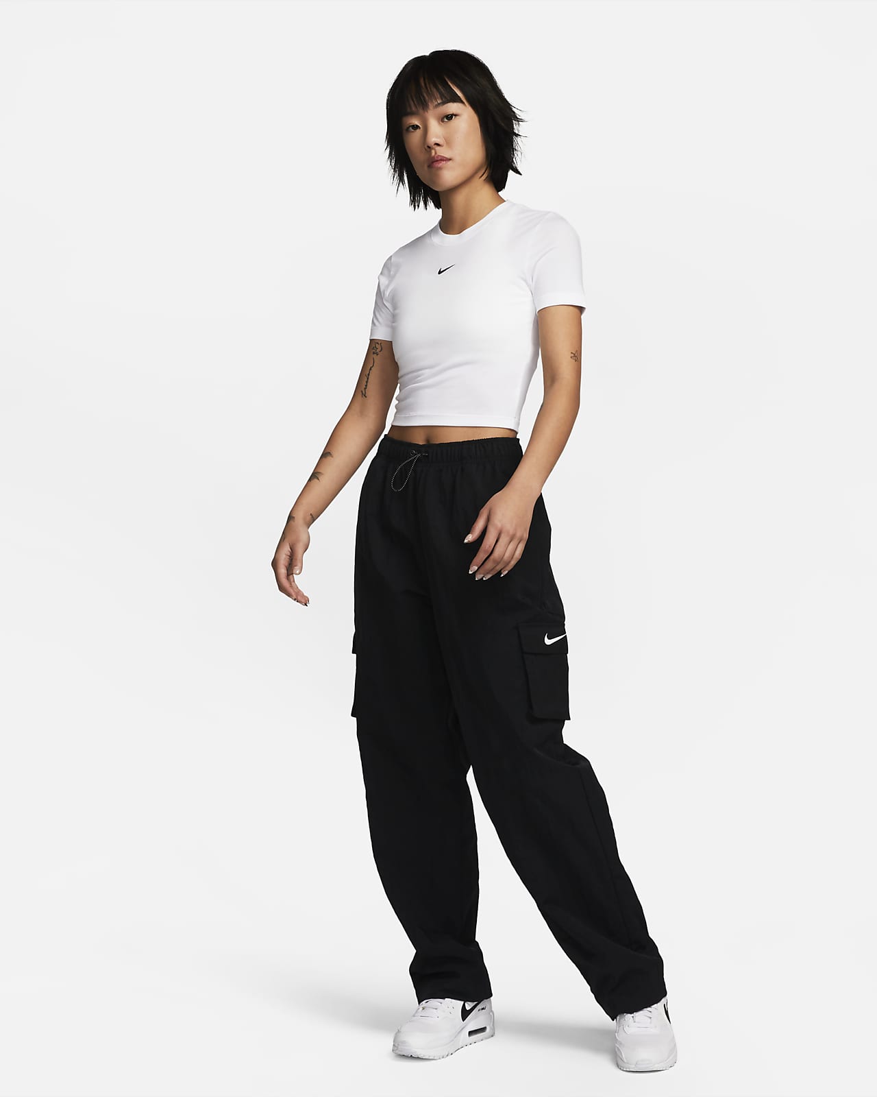 Nike Sportswear Essential Womens Slim Fit Crop T Shirt Nike My