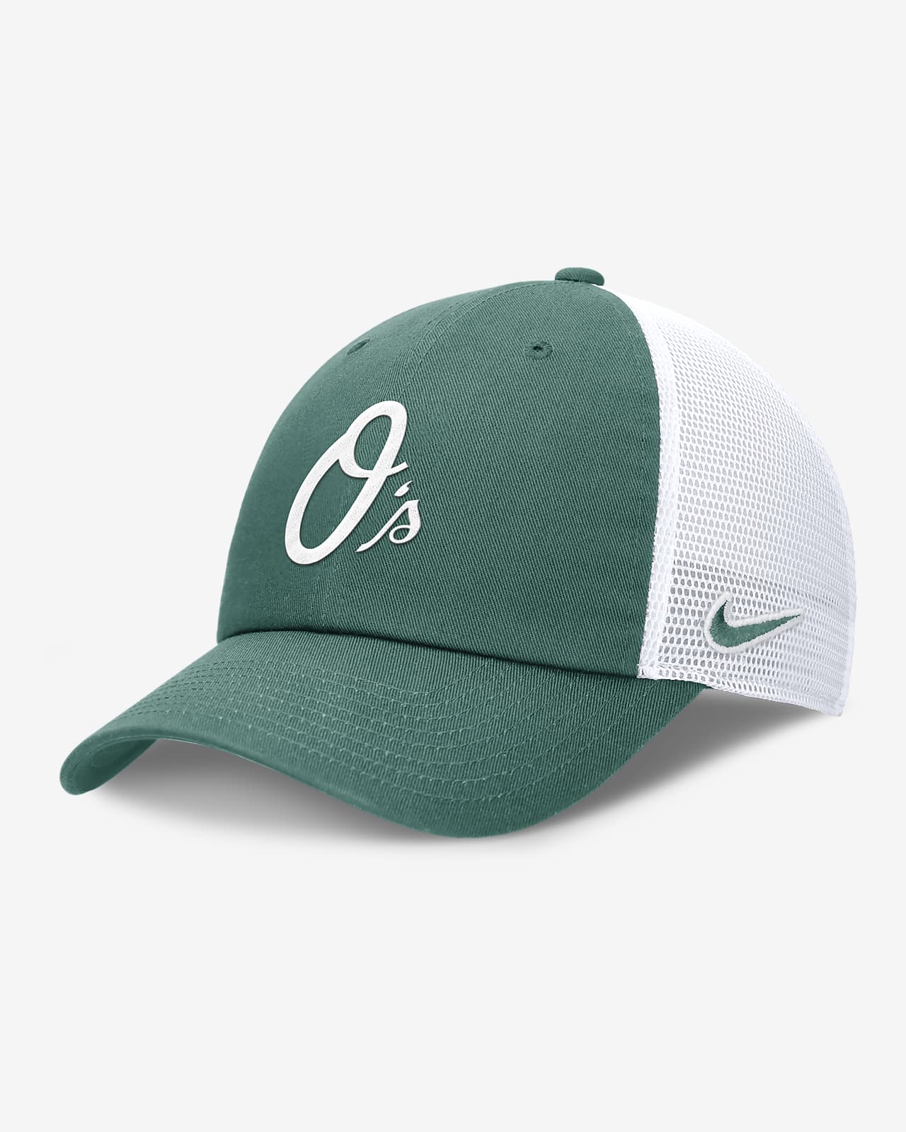 Gorra de rejilla ajustable Nike de la MLB para hombre Baltimore Orioles Bicoastal Club