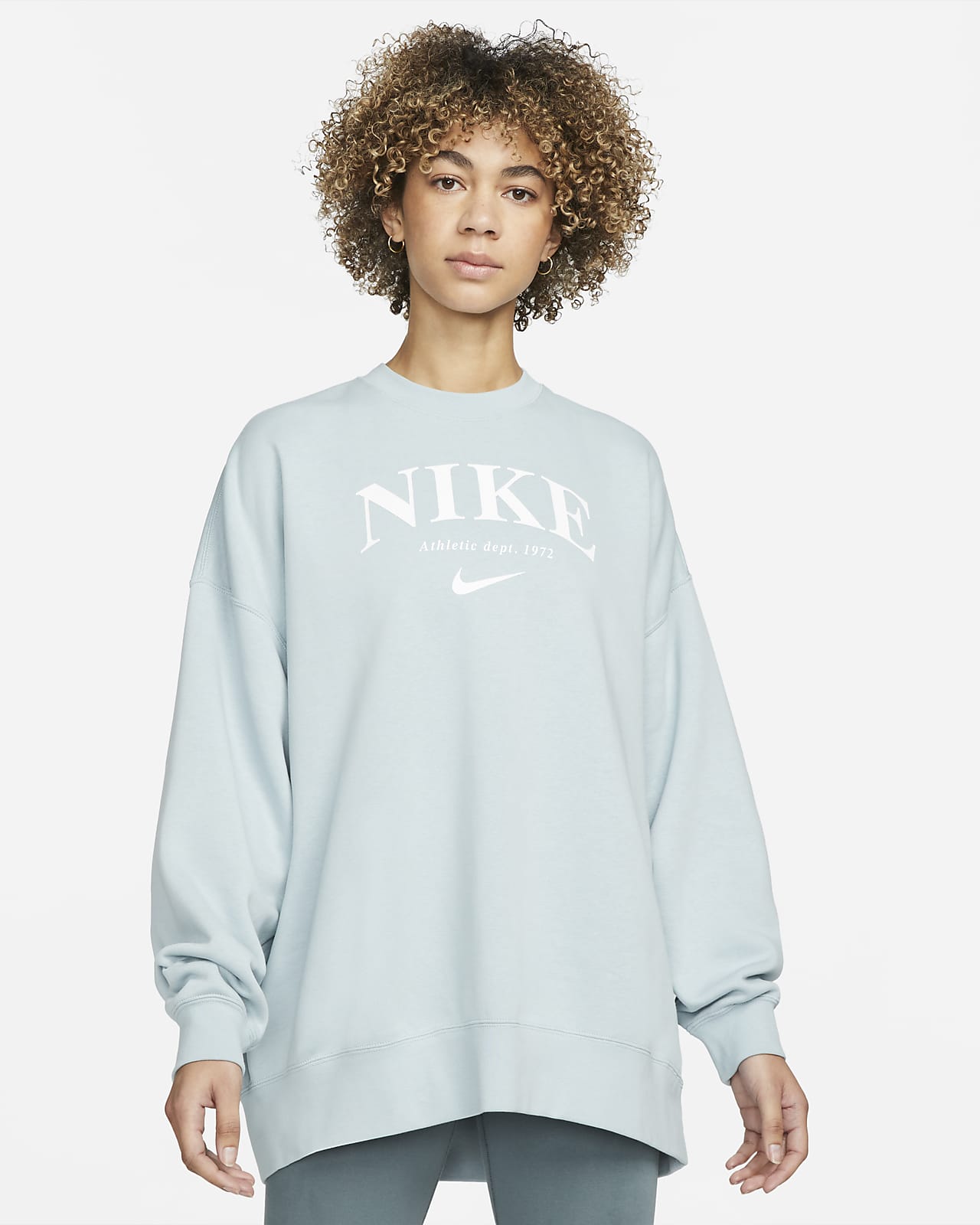 Nike Sportswear Essentials Sudadera de chándal oversize de tejido Fleece - Mujer