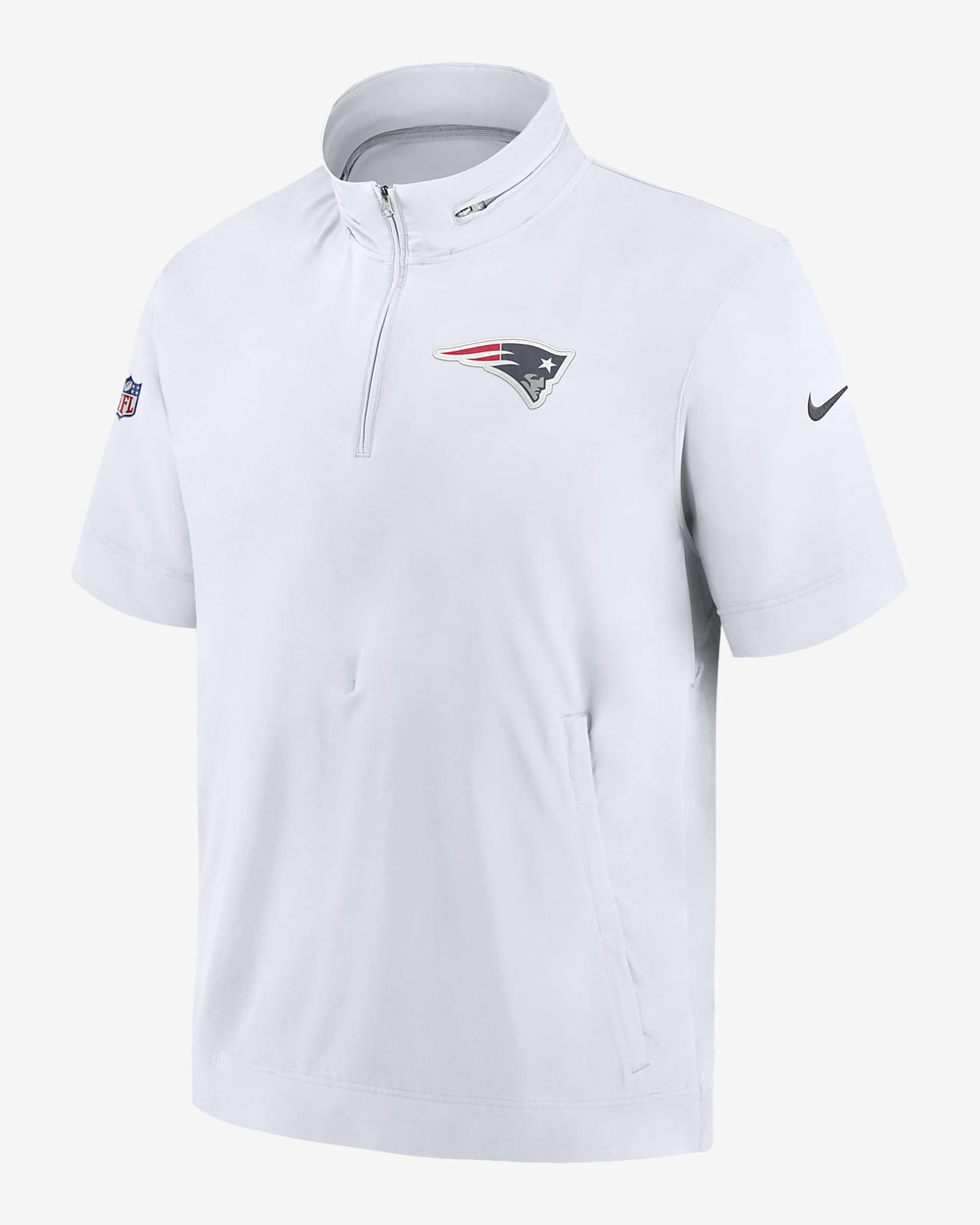 Chamarra de manga corta para hombre Nike Sideline Coach (NFL New England Patriots)