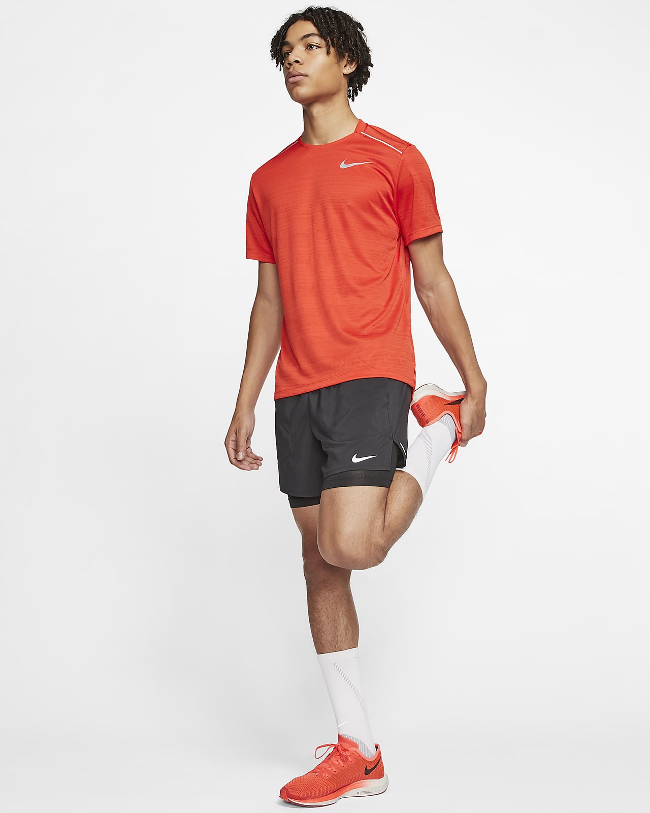 nike flex stride orange