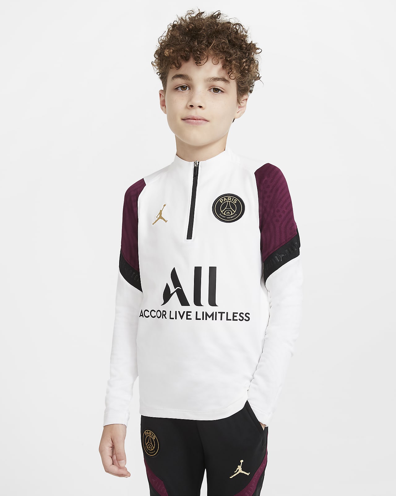 pink nike drill top