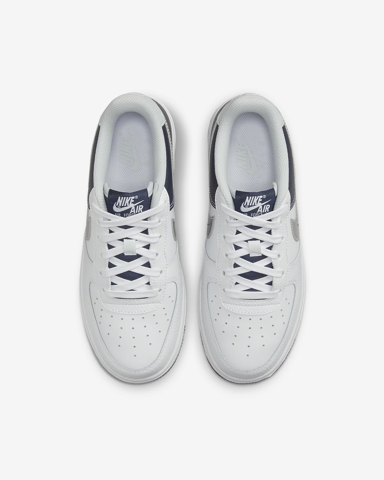 Nike Air Force 1 EMB Older Kids' Shoes - White