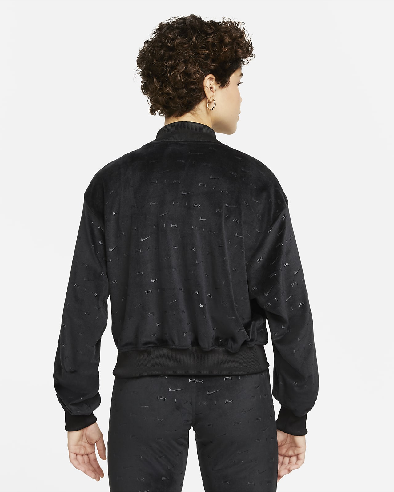 nike velour jacket women's